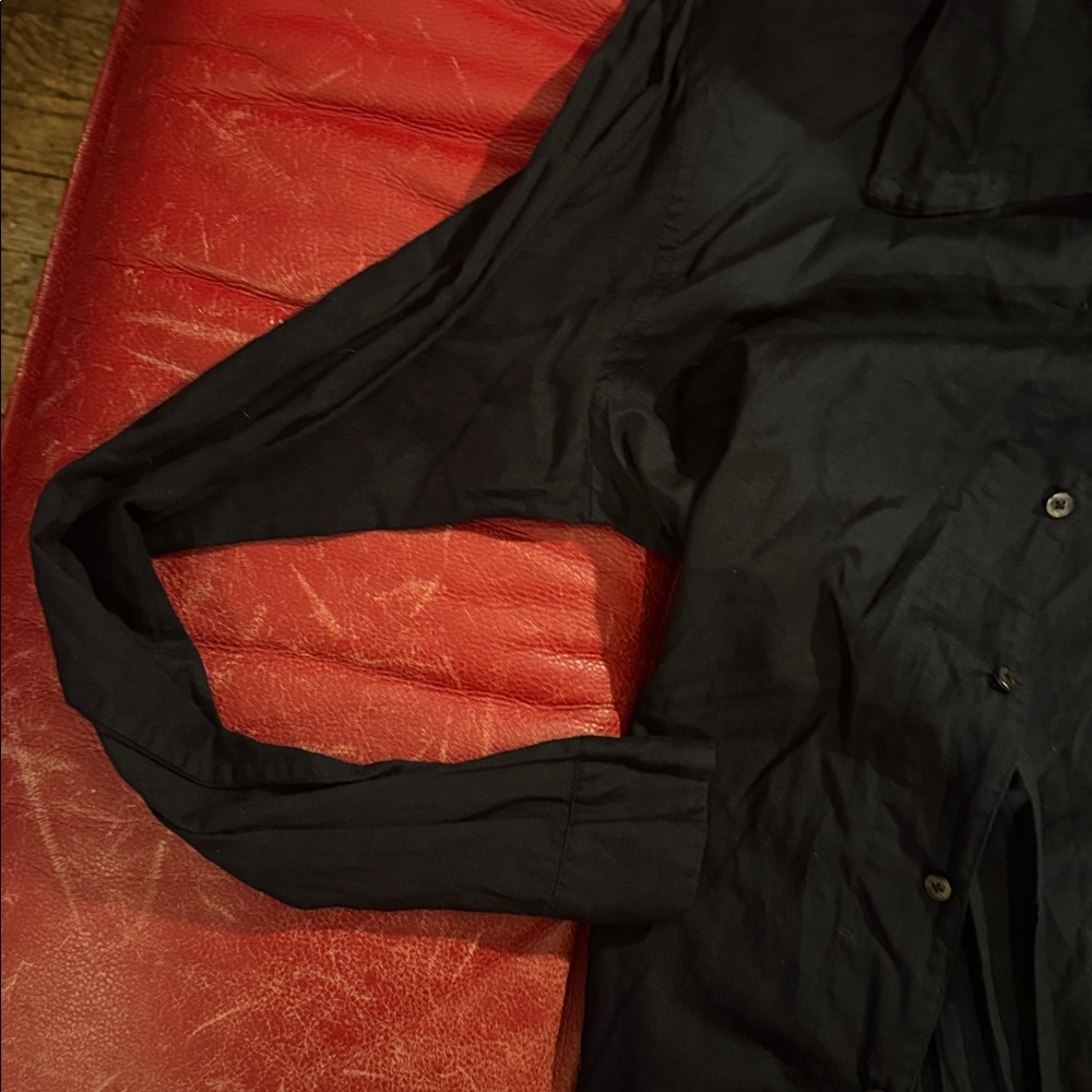 Kapital Shawl Collar Shirt, L, Navy - Picture 3 of 6